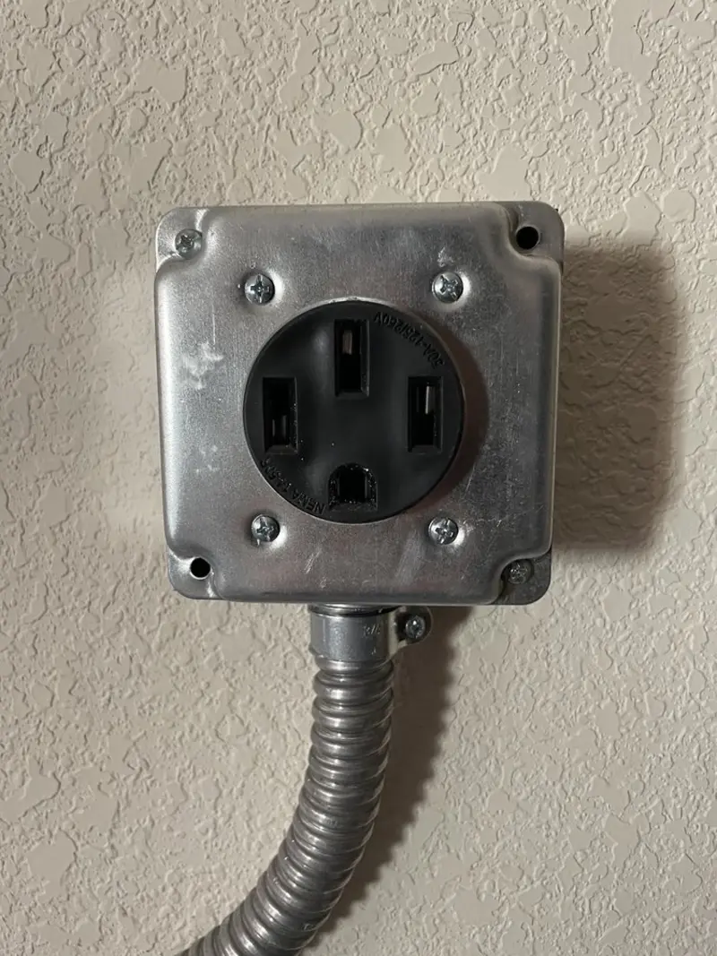 NEMA 14-50 outlet installed for Smart Home Electrical in Watervliet